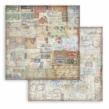 Stamperia, Art of Travelling 8x8 Inch Paper Pack
