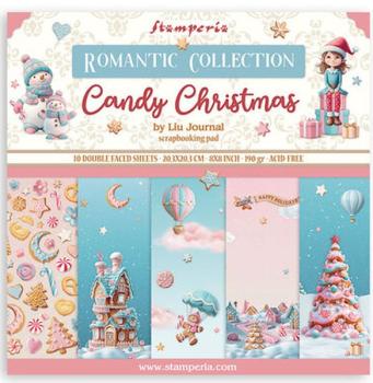 Stamperia, Candy Christmas 8x8 Inch Paper Pack