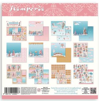 Stamperia, Candy Christmas 8x8 Inch Paper Pack