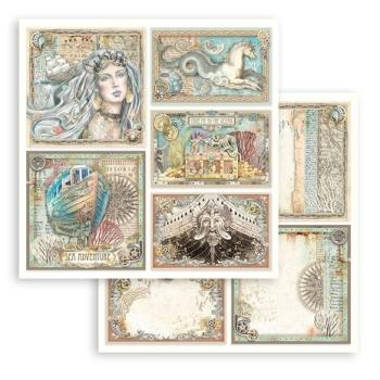 Stamperia, Songs of the Sea 8x8 Inch Paper Pack