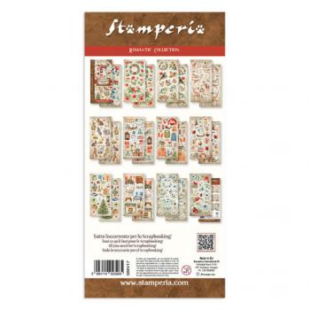 Stamperia, Romantic Home for the Holidays Collectables 6x12 Inch Paper Pack