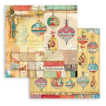 Stamperia, Christmas Patchwork 6x6 Inch Paper Pack