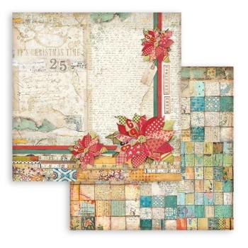 Stamperia, Christmas Patchwork 6x6 Inch Paper Pack