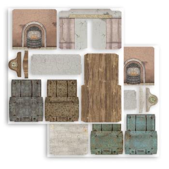 Stamperia, 3D Paper Kit 12x12 Inch Lady Vagabond Lifestyle