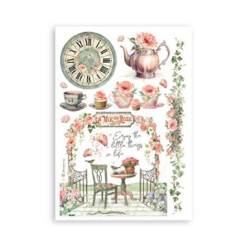 Stamperia, House of Roses A5 Washi Pad