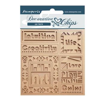 Stamperia, Decorative Chips Bauhaus Writings