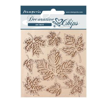 Stamperia, Magic Forest Decorative Chips Leaves