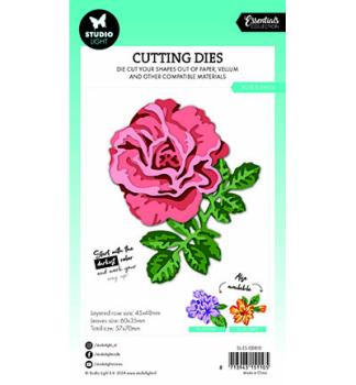 Studiolight • Layered Dies - Rose & leaves Essentials nr.810