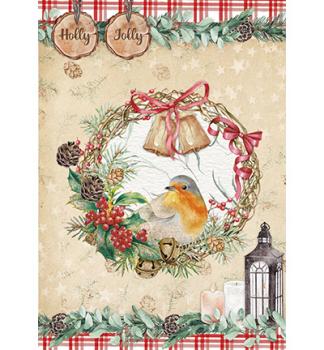 Studiolight • Card Making Pad Holly jolly Essentials nr.09