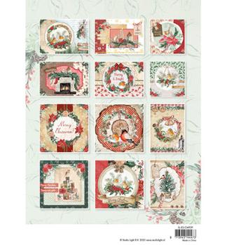 Studiolight • Card Making Pad Holly jolly Essentials nr.09