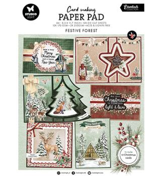 Studiolight, Card making pad Festive Forest