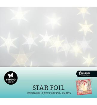 Studiolight • Star Foil 5 sheets Essentials nr.01