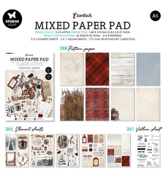 Studiolight • Mixed Paper Pad Nostalgic winter Essentials nr.28