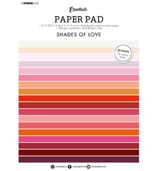 Studiolight, Paper Pad Shades of Love Essentials nr.70, DIN A 4