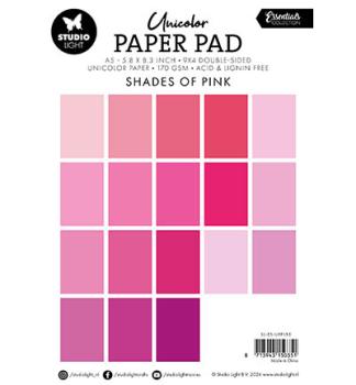 Studiolight • Paper Pad Unicolor Shades of pink Essentials nr.155