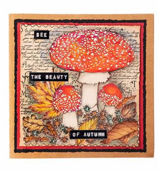 Studiolight • Stamp Forrest Mushrooms Grunge collection nr.453