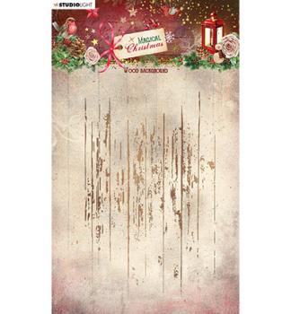 Studiolight • Stamp Wood background Magical Christmas nr.502