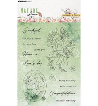 Studiolight • Stamp Sentiments and florals Nature Lover nr.593
