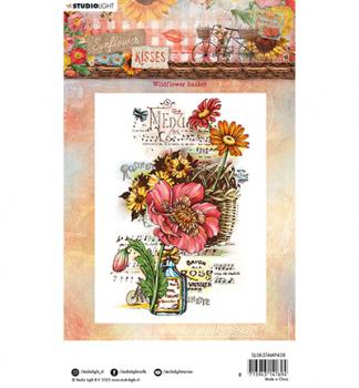 Studiolight, Stamp Wildflower basket Sunflower Kisses nr.438