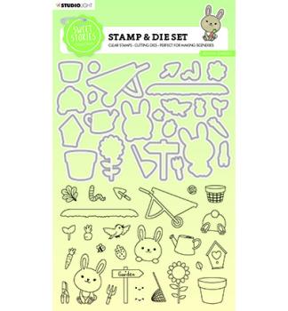 Studio Light • Stamp und Die Bunny garden Sweet Stories nr.55