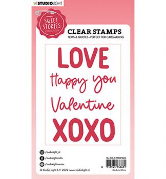 Studio Light • Stamp Quotes large Love you Sweet Stories nr.328