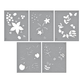 Spellbinders, Christmas Florals Stencil