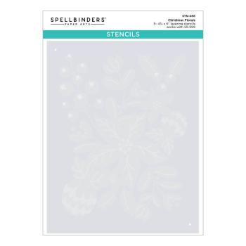 Spellbinders, Christmas Florals Stencil