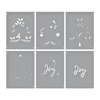Spellbinders, Layered Joy Tree Stencils