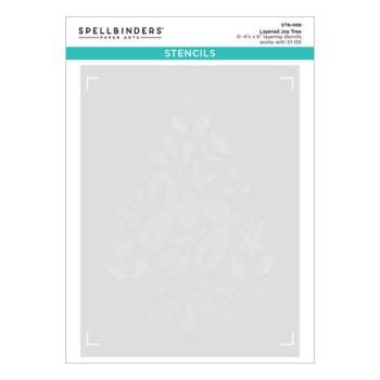 Spellbinders, Layered Joy Tree Stencils