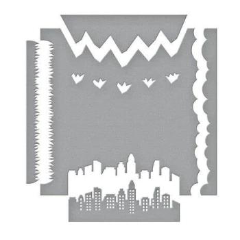 Spellbinders, Schablone / Stencil Background Scapes