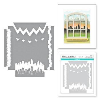 Spellbinders, Schablone / Stencil Background Scapes