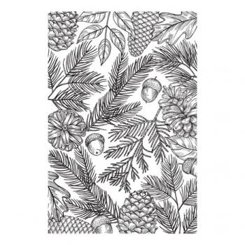 Spellbinder, Pretty Pine Background Clear Stamp