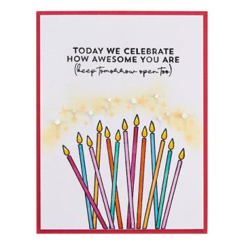Spellbinders, Awesome Birthday Clear Stamp