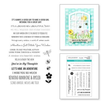 Spellbinders, Sending Sunshine Sentiments Clear Stamp Set