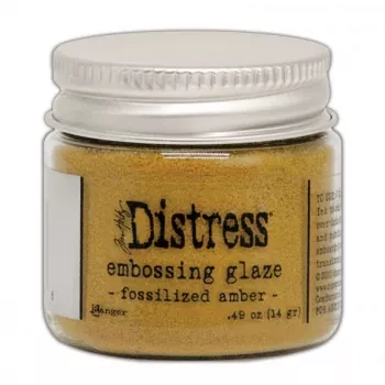 Ranger Distress Embossing Glaze Fossilized Amber Tim Holtz