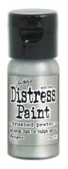 Ranger • Tim Holtz Distress Paints Flip Top Brushed Pewter