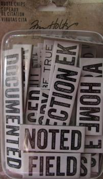 Idea-ology, Tim Holtz Quote Chips