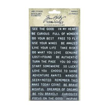 Idea-ology, Tim Holtz Label Stickers Thoughts