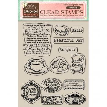 Stamperia, Create Happiness Oh lá lá Clear Stamps Labels