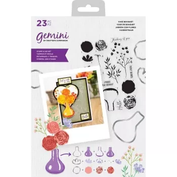Gemini Layering Stamp and Die - Vase Bouquet, Crafters Companion
