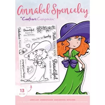 Crafters Companion, Annabel Spenceley Photopolymer Stamp - Lovely Lady