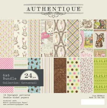 Authentique Cottontail 6x6 Inch Paper Pad