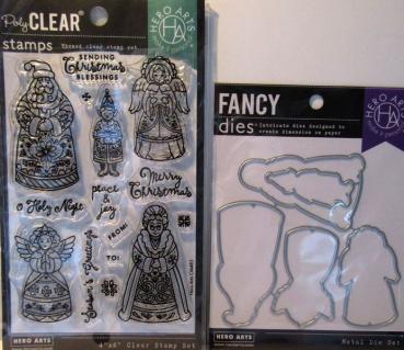 Hero Arts, Stanz.- und Stempelset Christmas Blessings