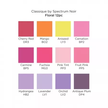 Spectrum Noir Classique (12PC) - Floral, Crafters Companion