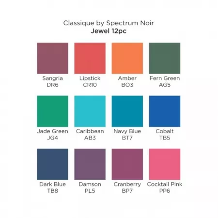 Spectrum Noir Classique (12PC) - Jewel, Crafters Companion