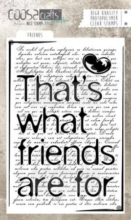 COOSA Crafts clearstamps A6 - Friends (Eng)