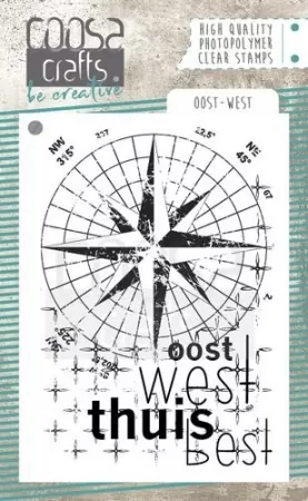 COOSA Crafts clearstamps A7 - Oost-West (NL)