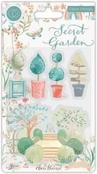 Craft Consortium Secret Garden Topiary Clear Stamps