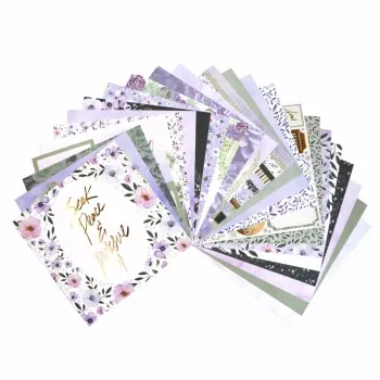Craft Smith Scrapbook Block Grace mit Goldfoil