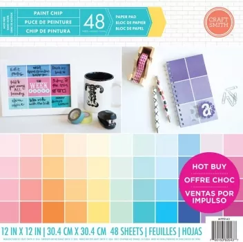 Craft Smith Paint Chip 12x12 Inch Paper Pad
